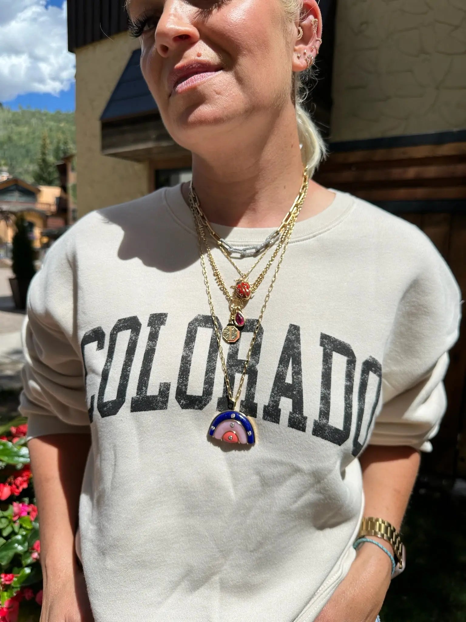 Slinkee Clip Necklace Slinkee Clip Necklace Boochier Boochier  Squash Blossom Vail