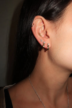 Small Honey Hoops Small Honey Hoops Melissa Kaye Melissa Kaye  Squash Blossom Vail
