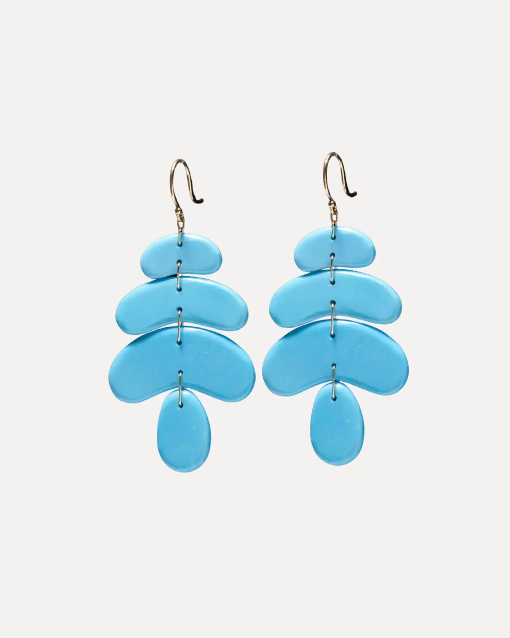 Small Turquoise Totem Earrings Small Turquoise Totem Earrings TenThousandThings TenThousandThings  Squash Blossom Vail