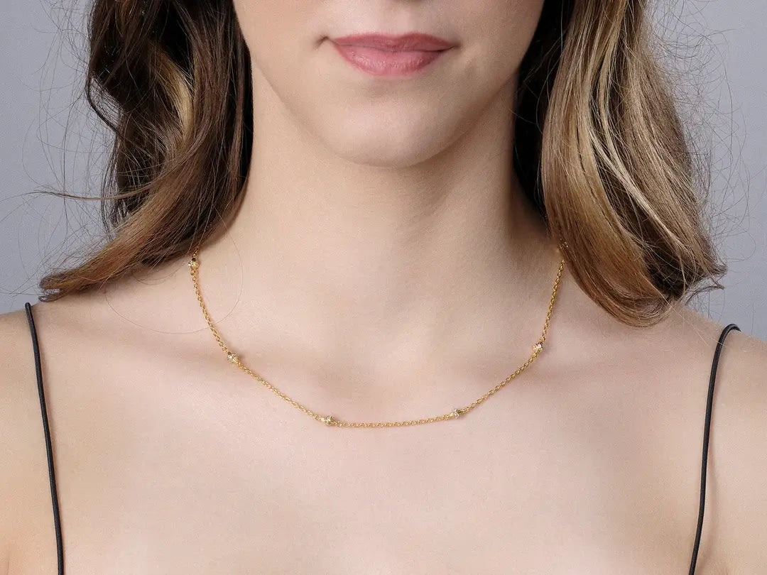 Spell Gold Station Short Necklace Spell Gold Station Short Necklace Gurhan Gurhan  Squash Blossom Vail