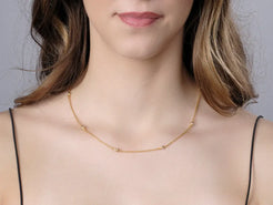 Spell Gold Station Short Necklace Spell Gold Station Short Necklace Gurhan Gurhan  Squash Blossom Vail
