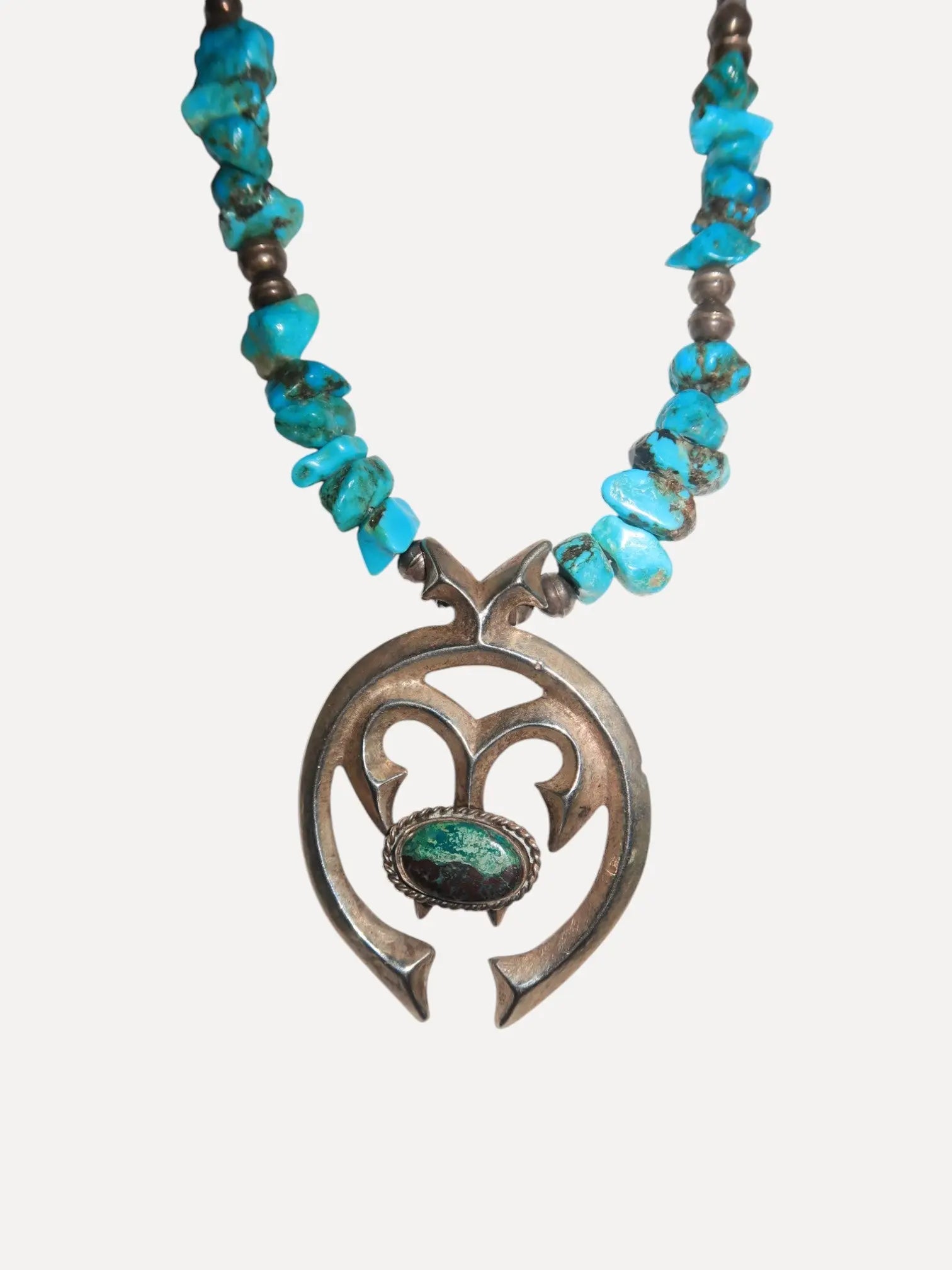 Squash Blossom Turquoise Necklace Squash Blossom Turquoise Necklace Native American Collection Native American Collection  Squash Blossom Vail