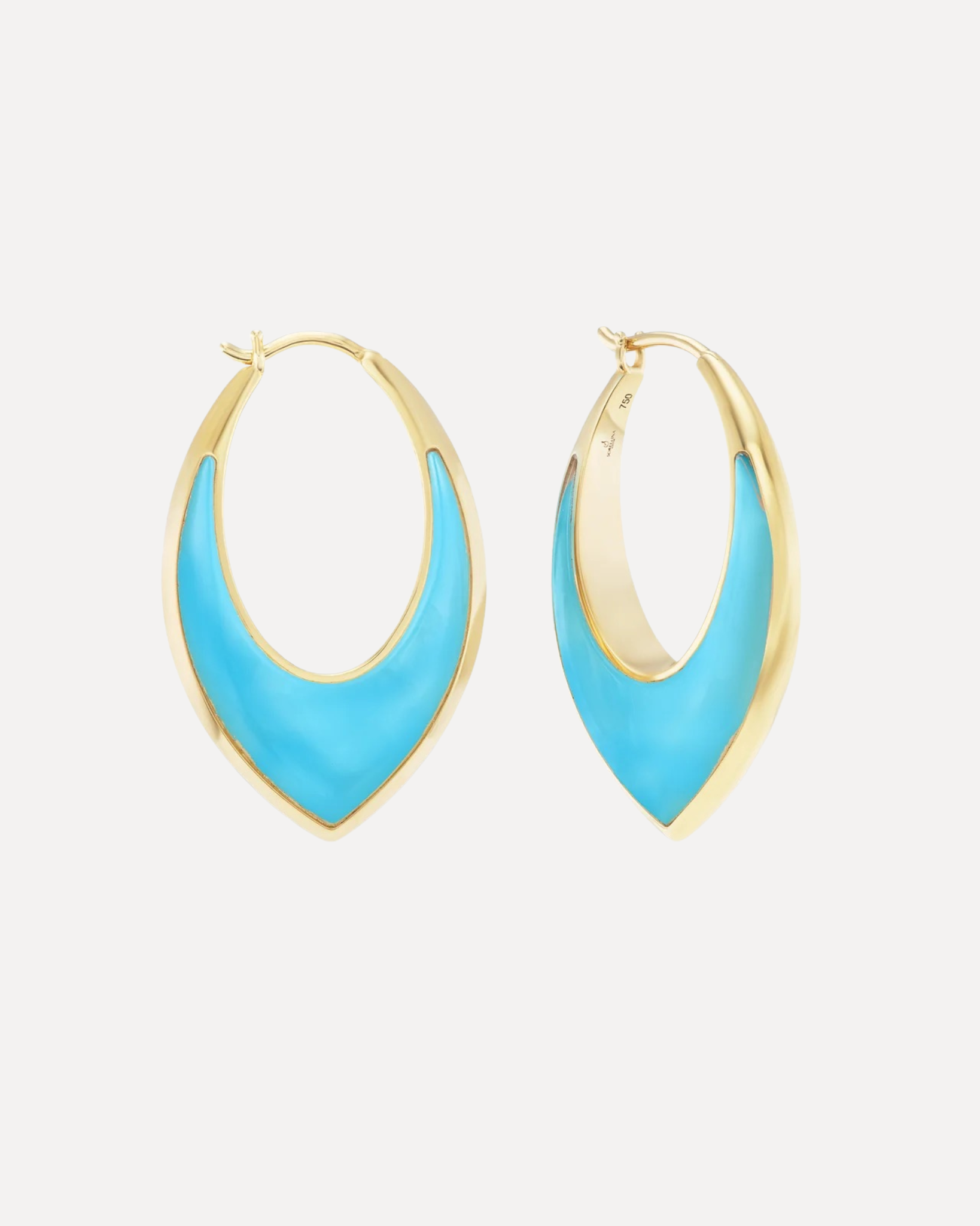 Stardust Inaly Hoops - Turquoise