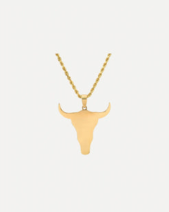 Steer Head with chain Steer Head with chain Established Jewelry Established Jewelry  Squash Blossom Vail