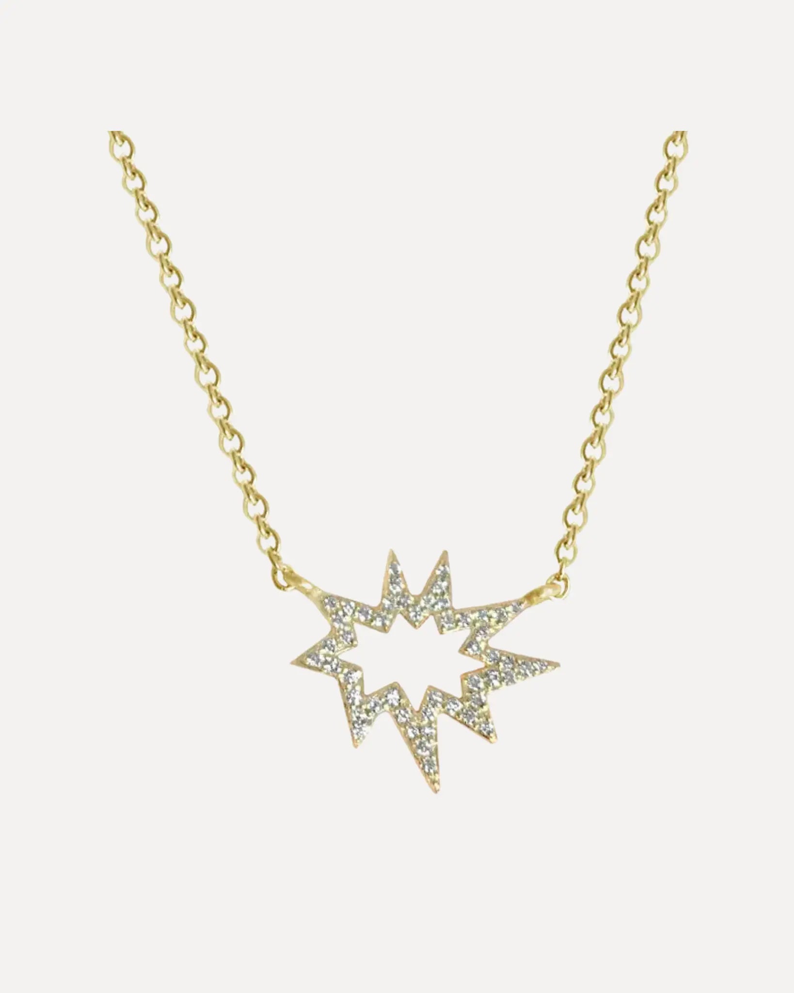 Stellina Nova with Pave Diamond Necklace Stellina Nova with Pave Diamond Necklace Emily Kuvin Emily Kuvin  Squash Blossom Vail