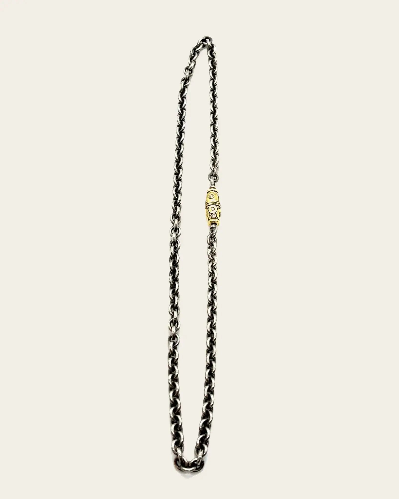 Sterling Silver Chain with Male Vario Sterling Silver Chain with Male Vario Alex Sepkus Alex Sepkus  Squash Blossom Vail