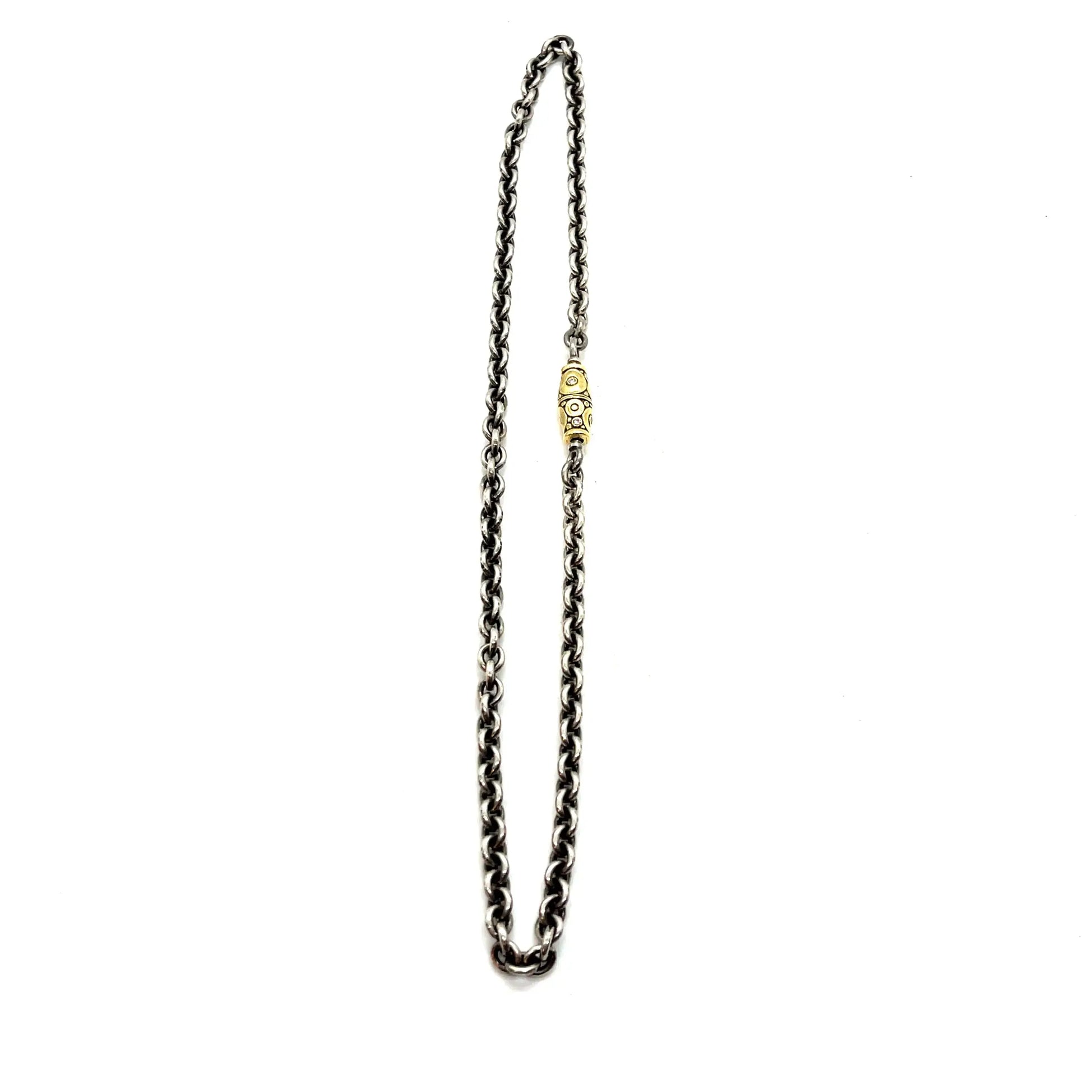 Sterling Silver Chain with Male Vario - Squash Blossom Vail