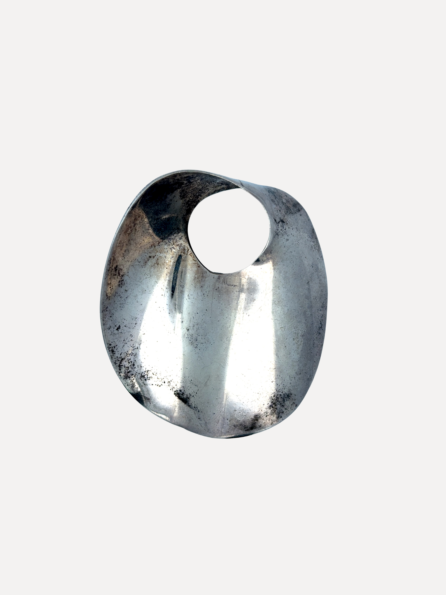 Sterling Silver Sinuous Brooch or Pendant