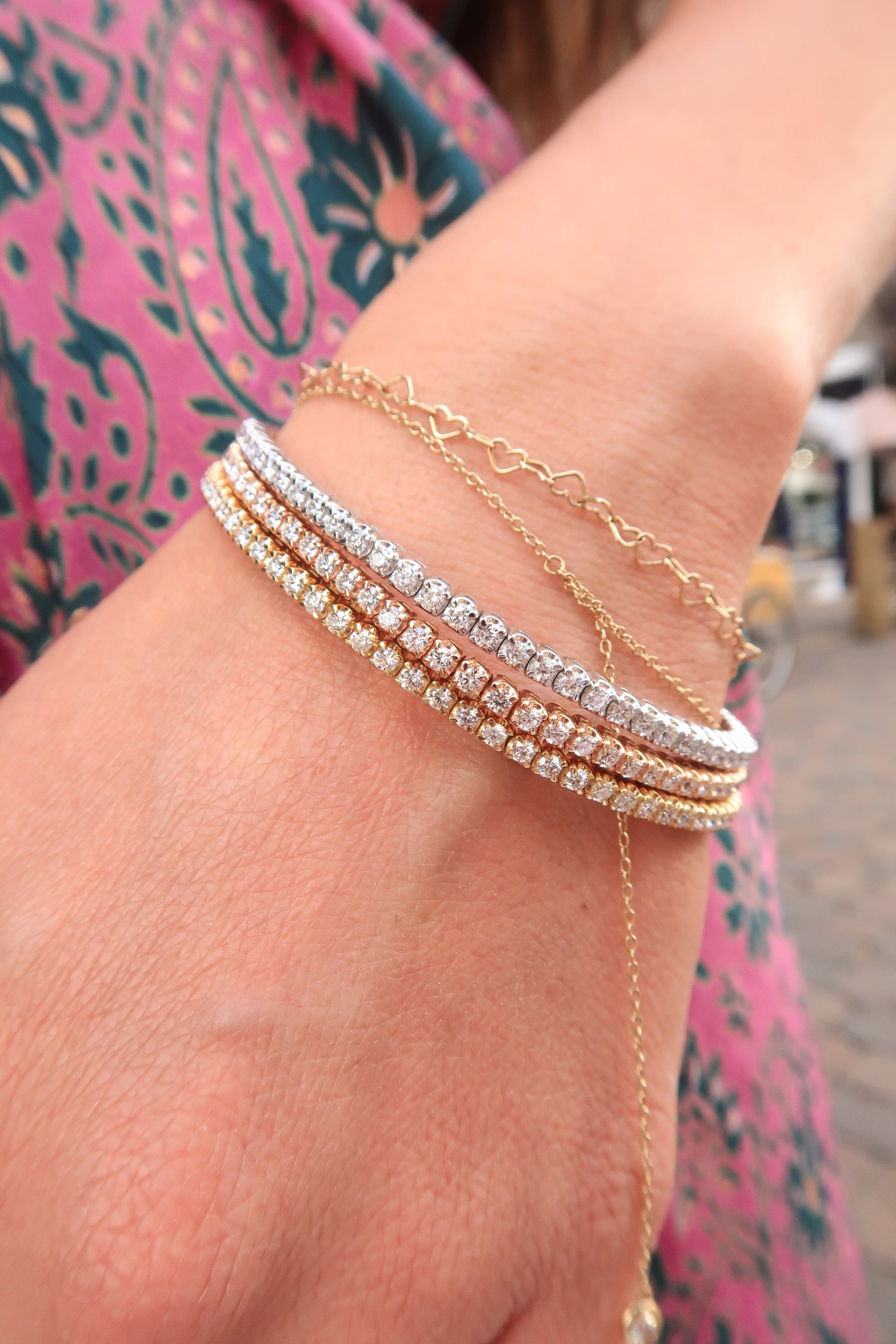 Stretchy Tennis Bracelet Stretchy Tennis Bracelet Piero Milano Piero Milano  Squash Blossom Vail