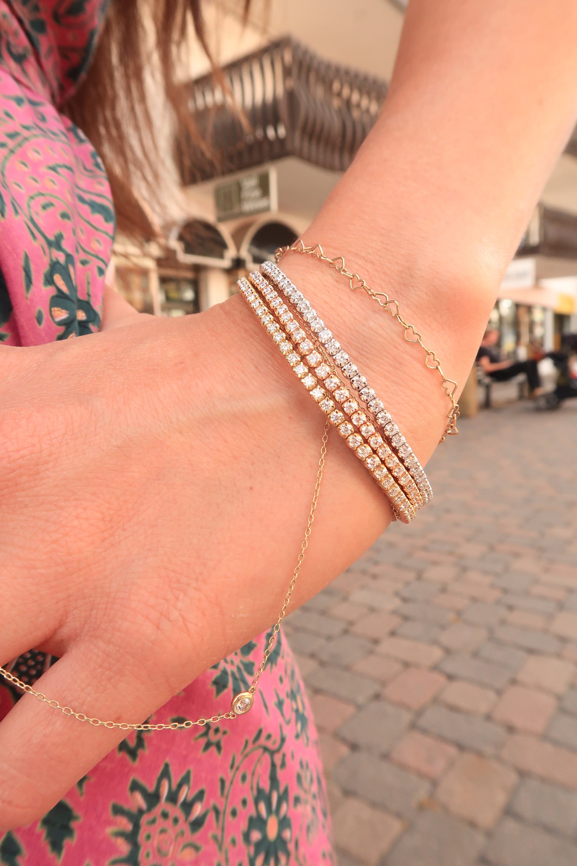 Stretchy Tennis Bracelet Stretchy Tennis Bracelet Piero Milano Piero Milano  Squash Blossom Vail