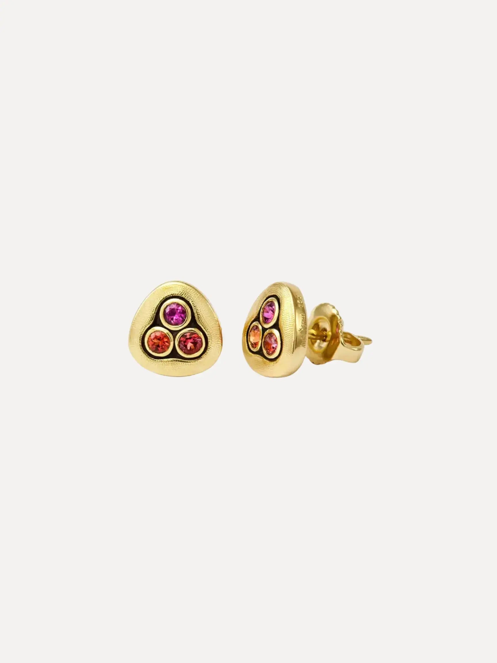 “Swirling Water" Stud Earrings “Swirling Water" Stud Earrings Alex Sepkus Alex Sepkus  Squash Blossom Vail