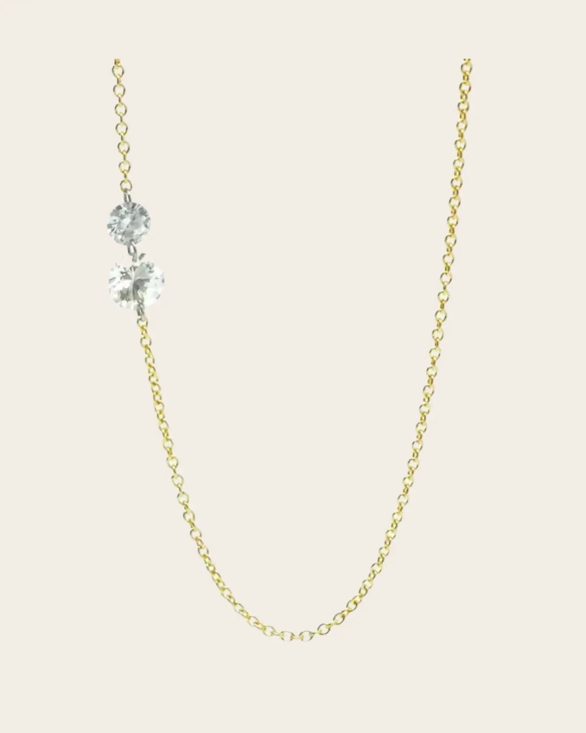 TAP Two Round Diamond Necklace TAP Two Round Diamond Necklace TAP TAP  Squash Blossom Vail