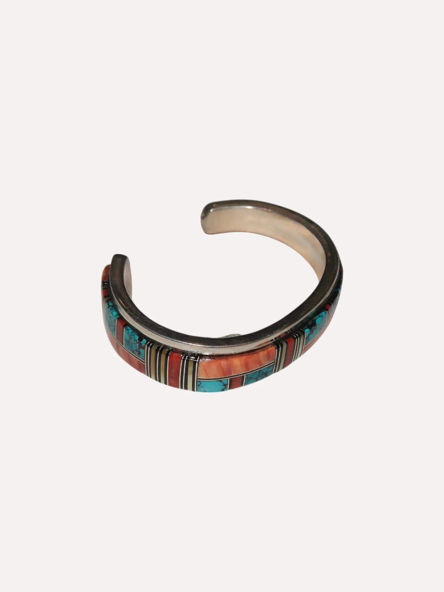 Tapered Inlay Cuff (David Rosales?) Tapered Inlay Cuff (David Rosales?) Native American Collection Native American Collection  Squash Blossom Vail