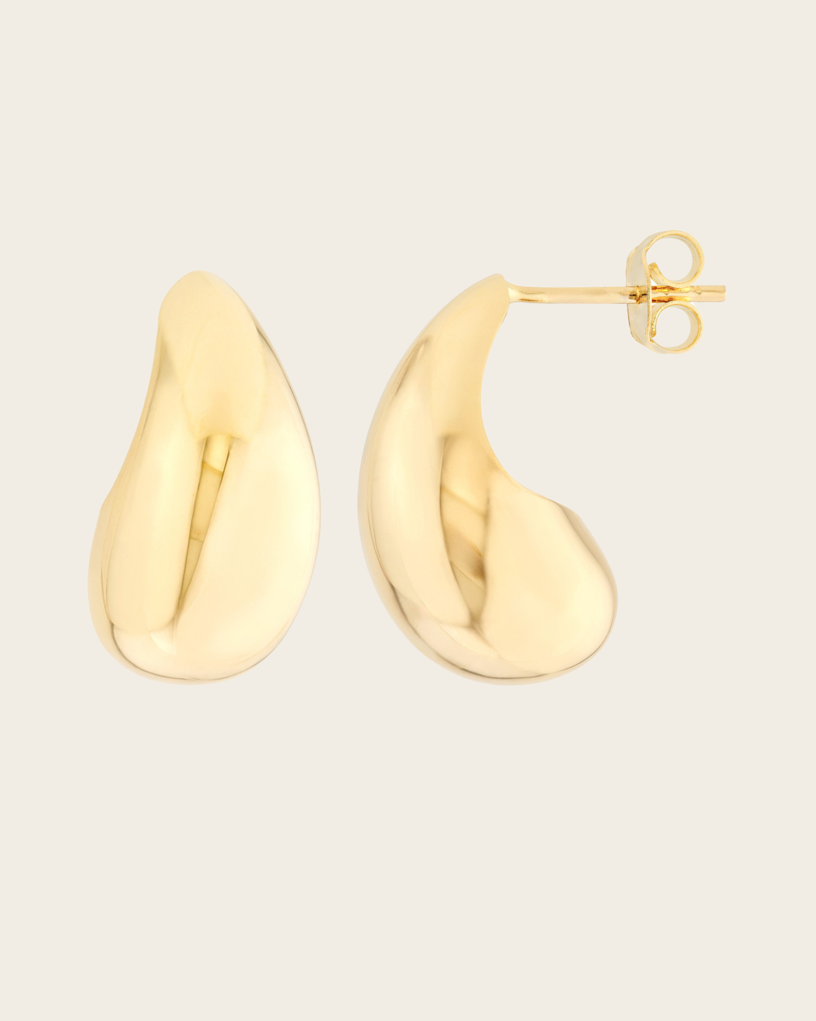 Teardrop Dome Earrings