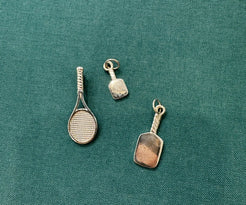 Tennis Racquet Charm Tennis Racquet Charm Squash Blossom Collection Squash Blossom Collection  Squash Blossom Vail