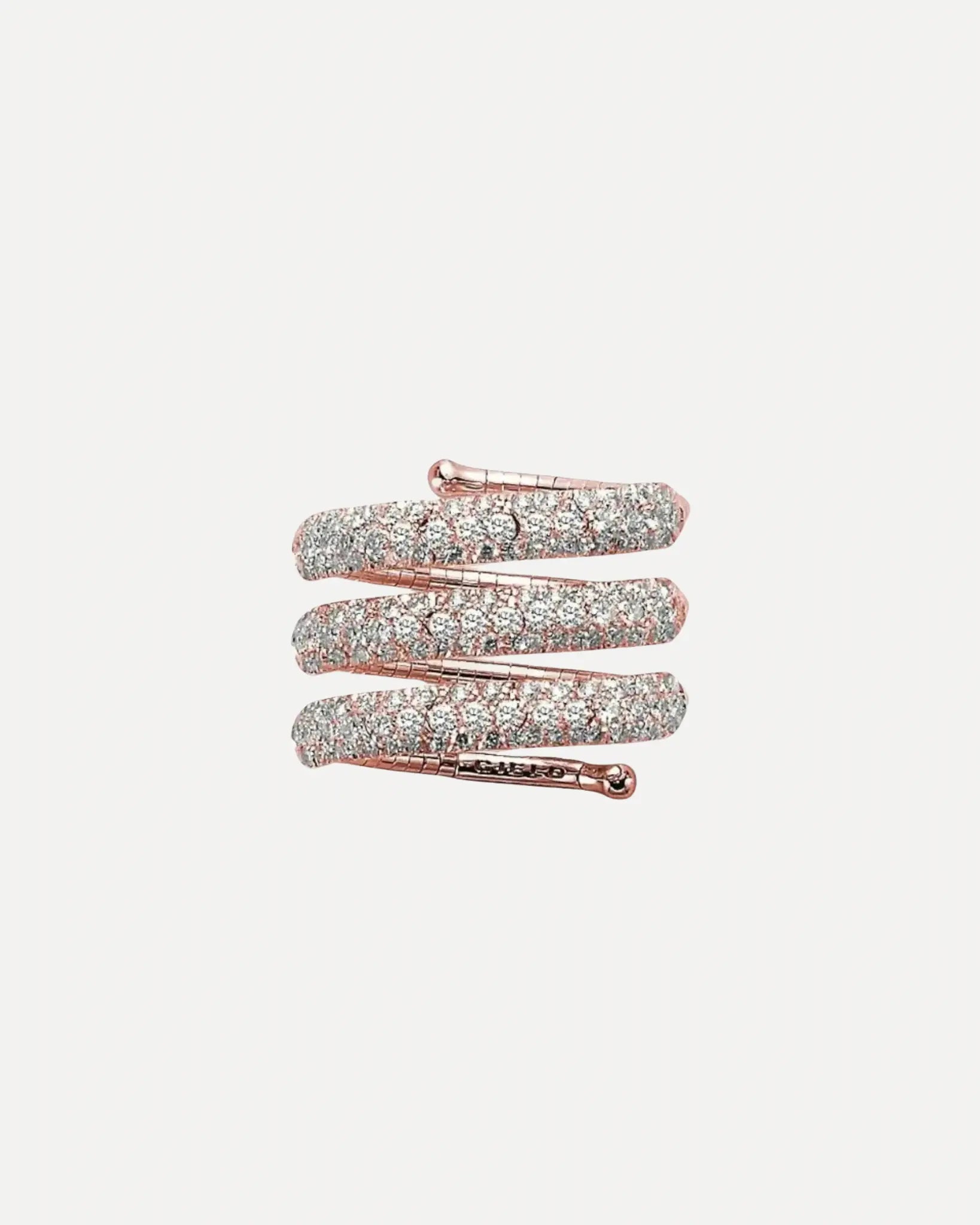 Three Strand Pave Diamond Ring Three Strand Pave Diamond Ring Mattia Cielo Mattia Cielo  Squash Blossom Vail