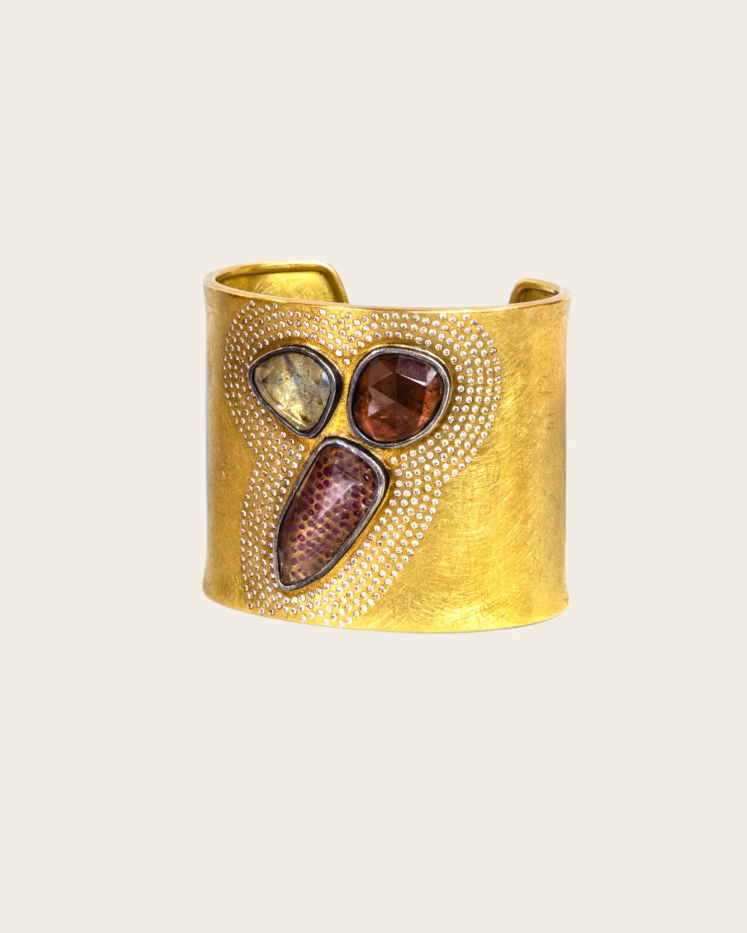 Todd Reed One of a kind tourmaline, ruby and diamond Cuff Todd Reed One of a kind tourmaline, ruby and diamond Cuff Todd Reed Todd Reed  Squash Blossom Vail