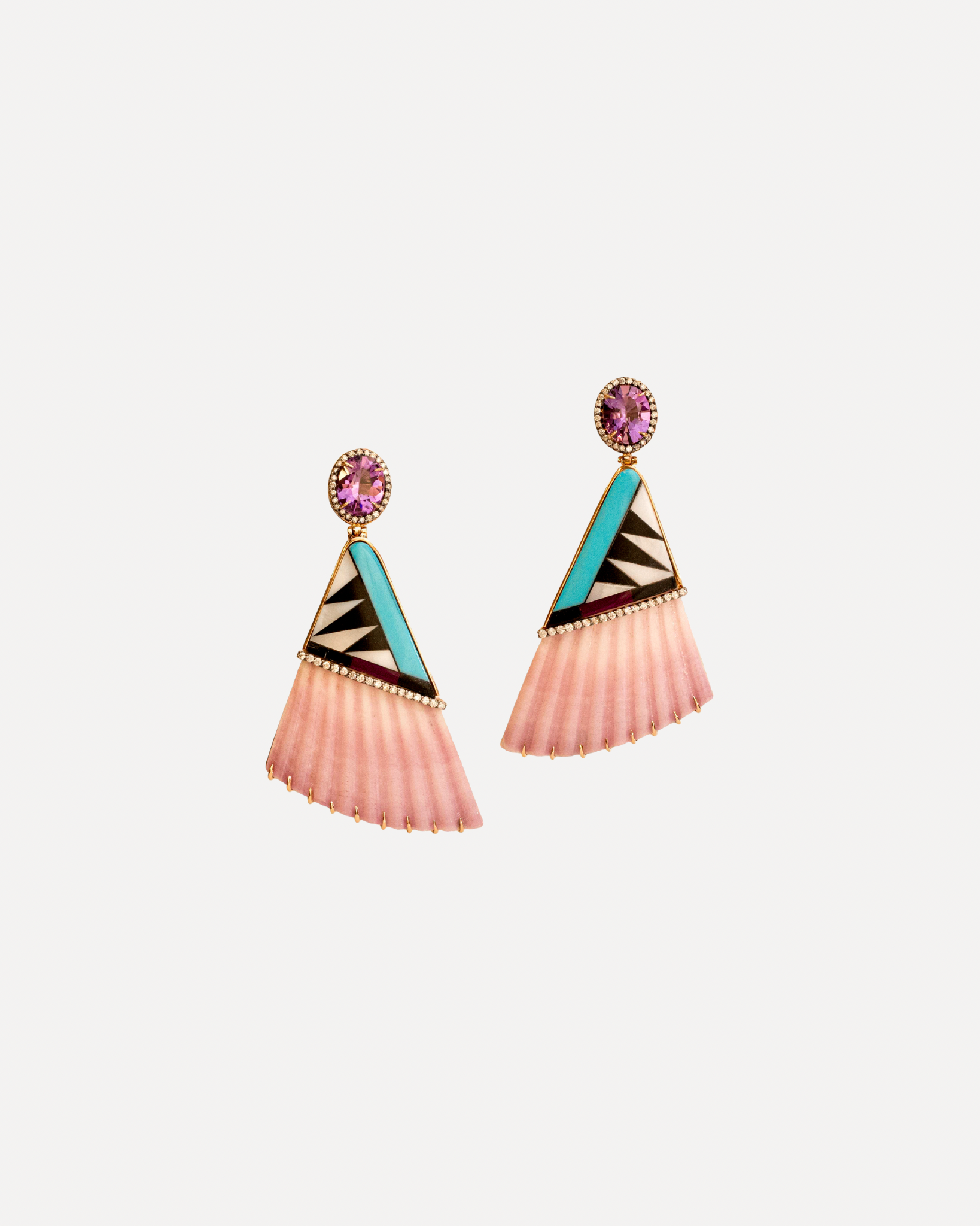 Triangular Shell Earrings