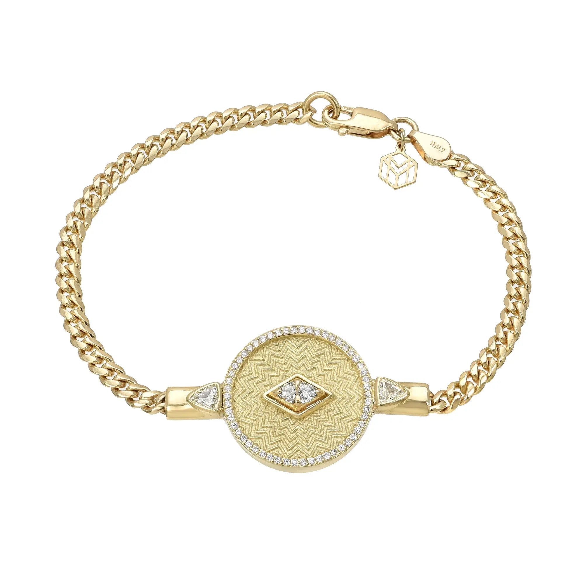 Trillion Evil Eye Bracelet - Squash Blossom Vail