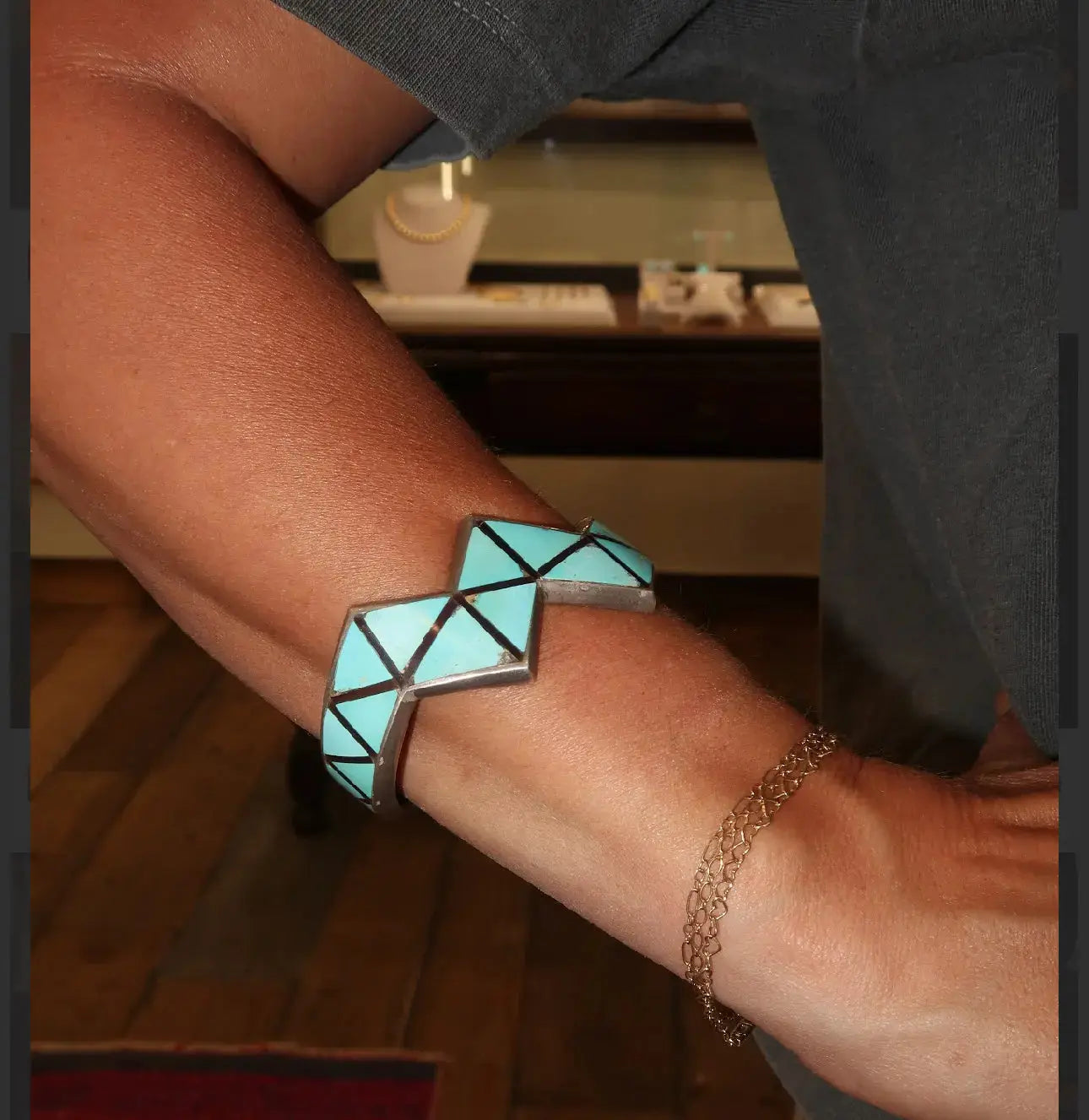 Tufa Cast Cuff Tufa Cast Cuff Native American Collection Native American Collection  Squash Blossom Vail