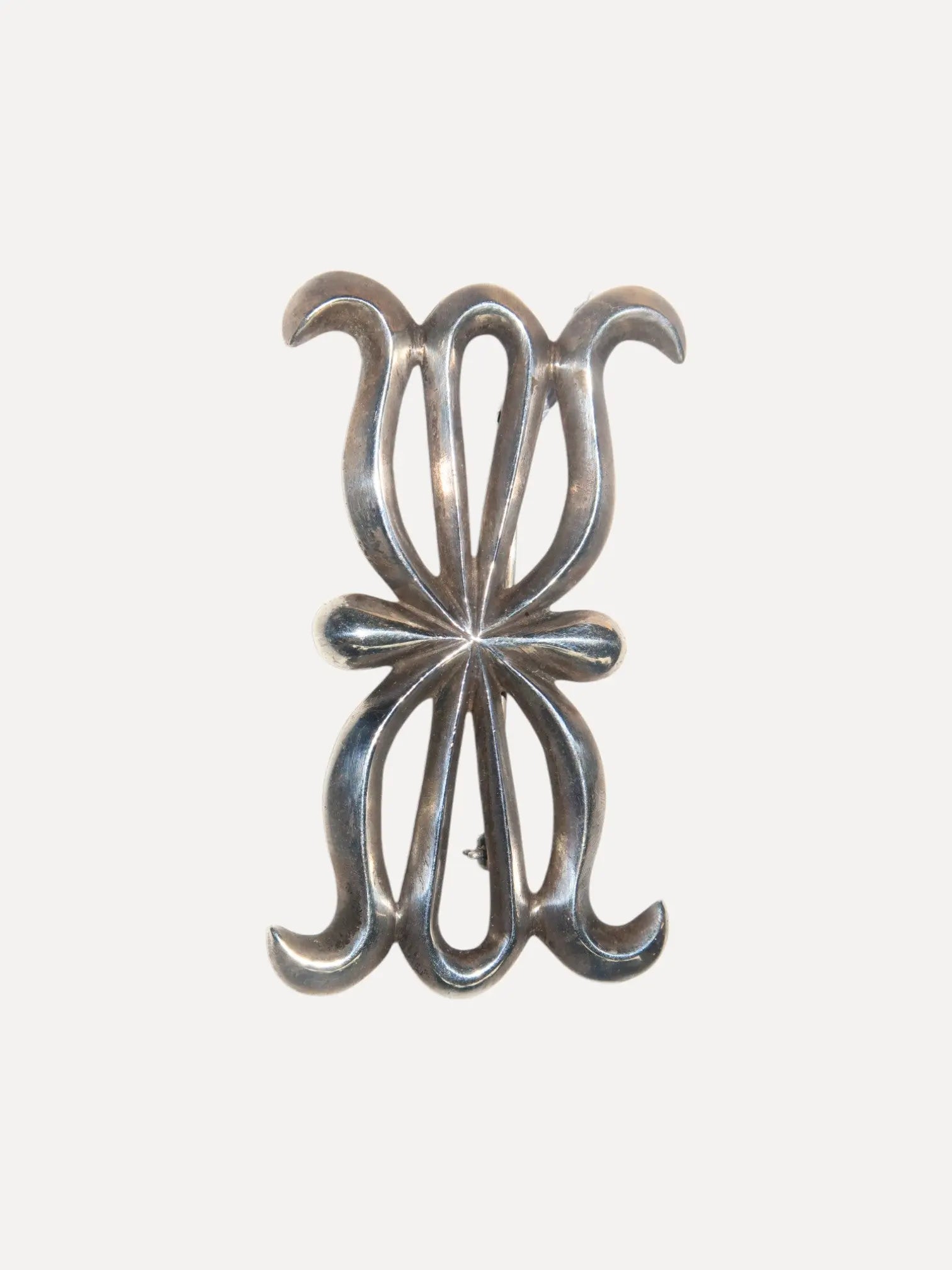 Tufa Cast Pin, Ketoh motif Tufa Cast Pin, Ketoh motif Native American Collection Native American Collection  Squash Blossom Vail
