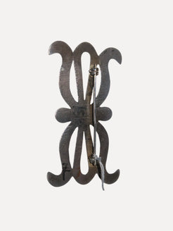 Tufa Cast Pin, Ketoh motif Tufa Cast Pin, Ketoh motif Native American Collection Native American Collection  Squash Blossom Vail