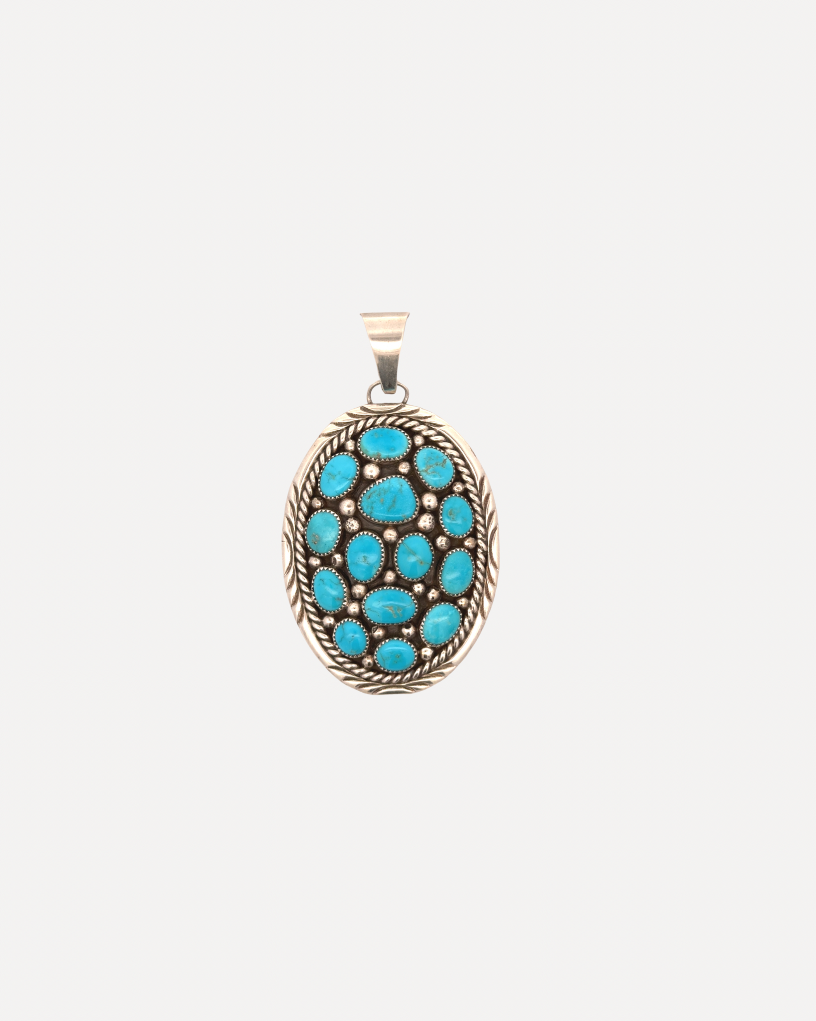 Turquoise Oval-Shaped Pendant