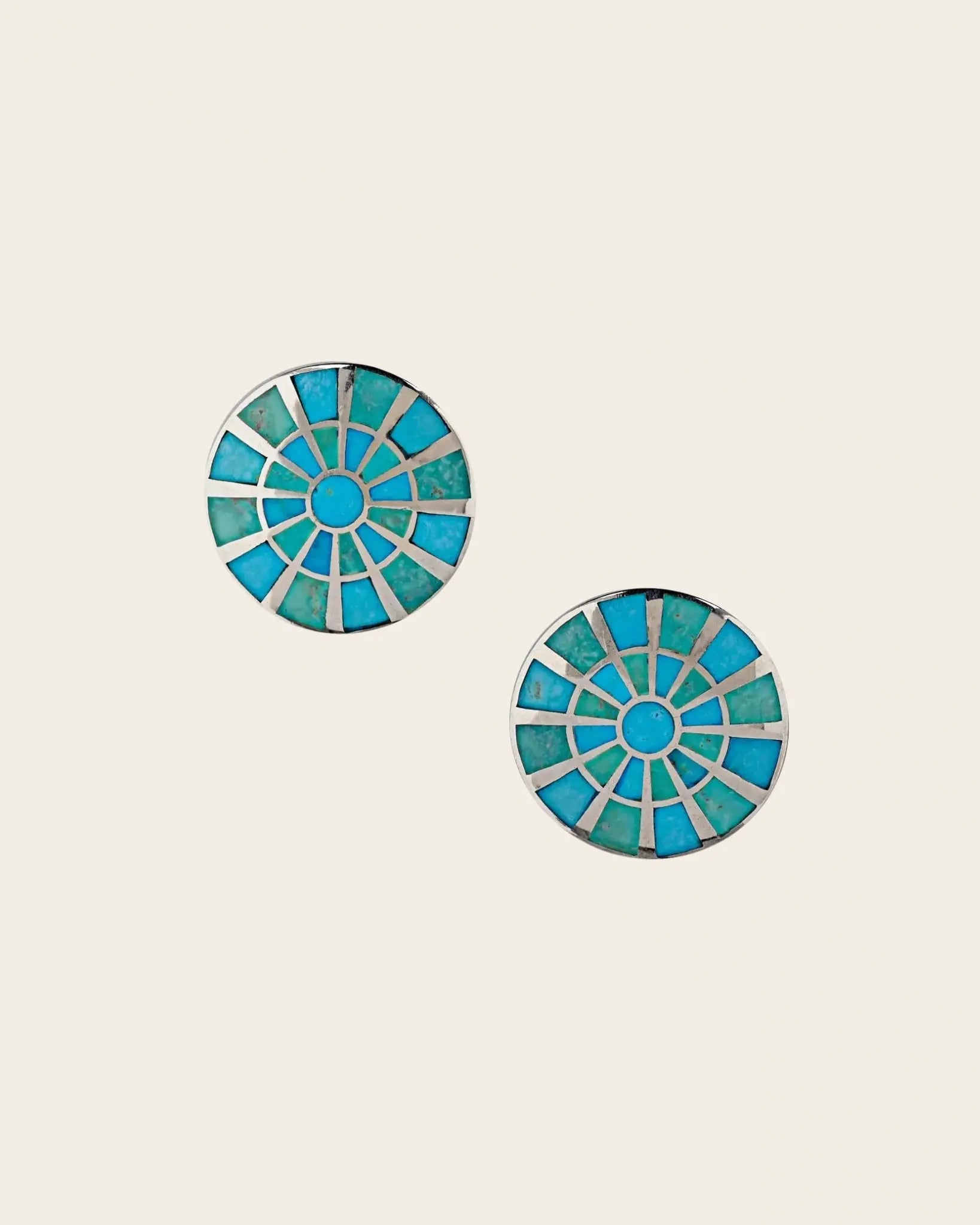 Turquoise Pinwheel Earrings Turquoise Pinwheel Earrings Squash Blossom Original Squash Blossom Original  Squash Blossom Vail