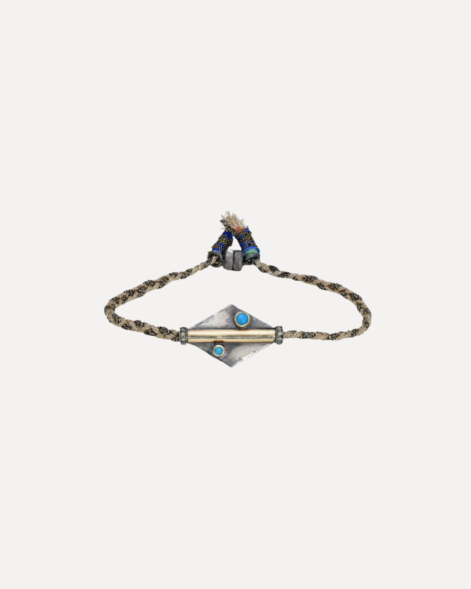 Turquoise Silk Bracelet