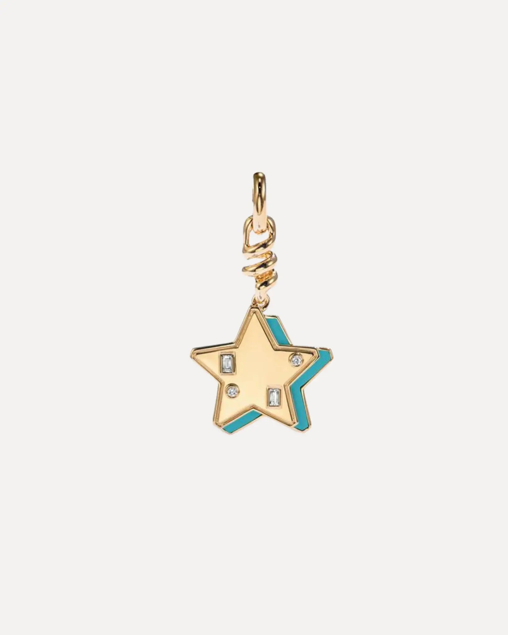 Turquoise Star Charm Turquoise Star Charm Boochier Boochier  Squash Blossom Vail