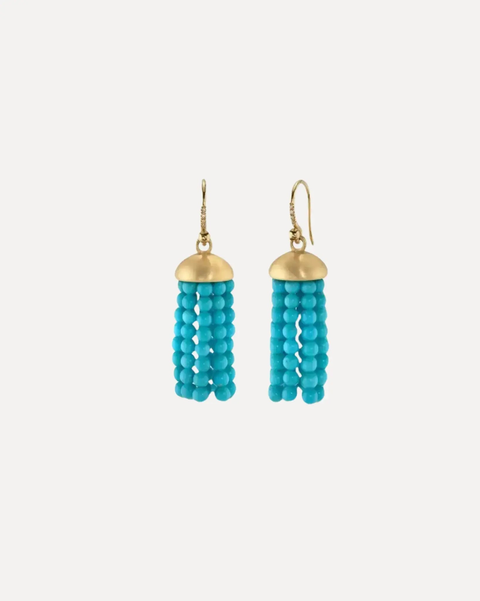 TASSEL EARRINGS18K YELLOW GOLD TASSEL EARRINGS18K YELLOW GOLD Irene Neuwirth Irene Neuwirth  Squash Blossom Vail