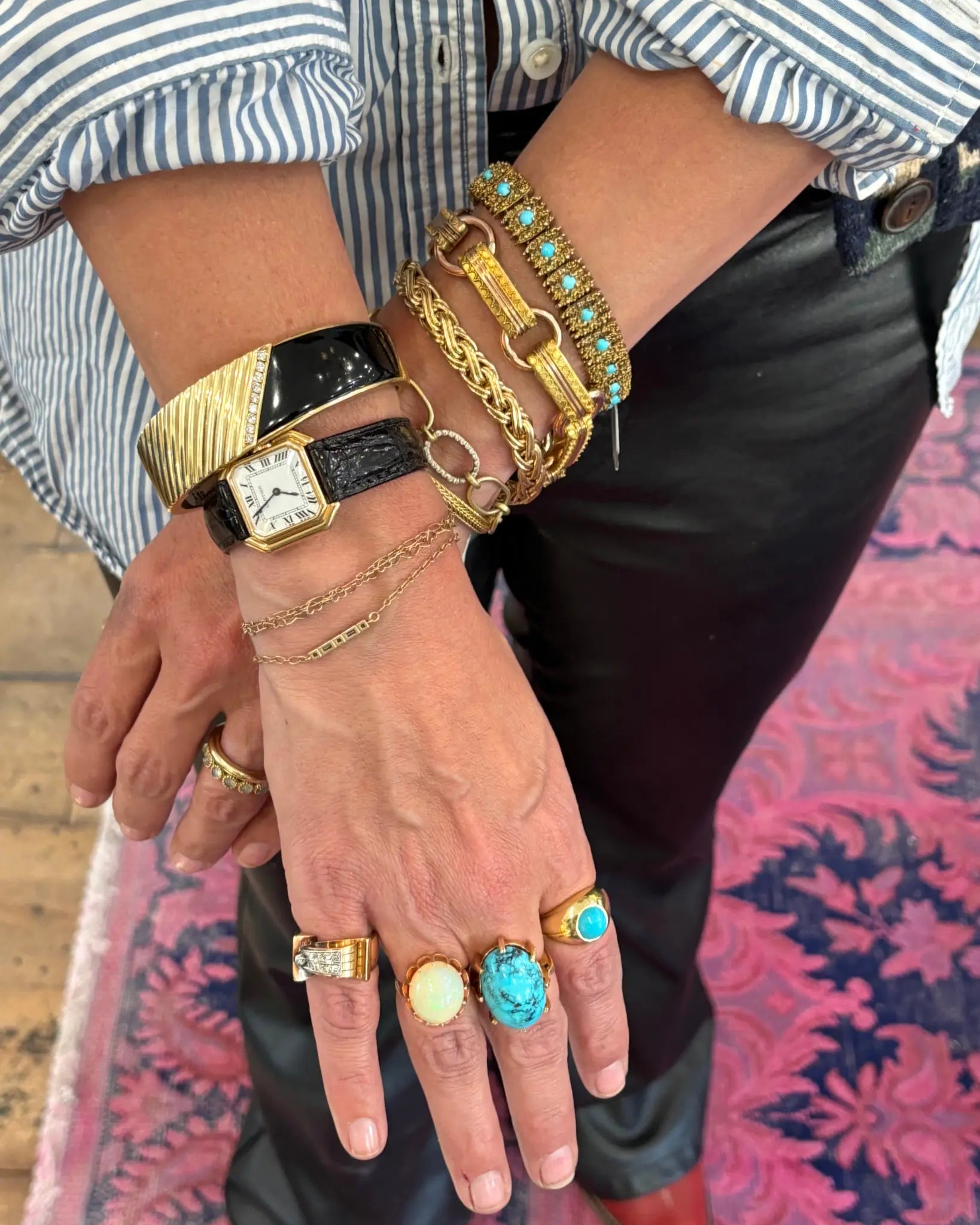Turquoise and Diamond Ring Turquoise and Diamond Ring Vintage at the Squash Blossom Vintage at the Squash Blossom  Squash Blossom Vail