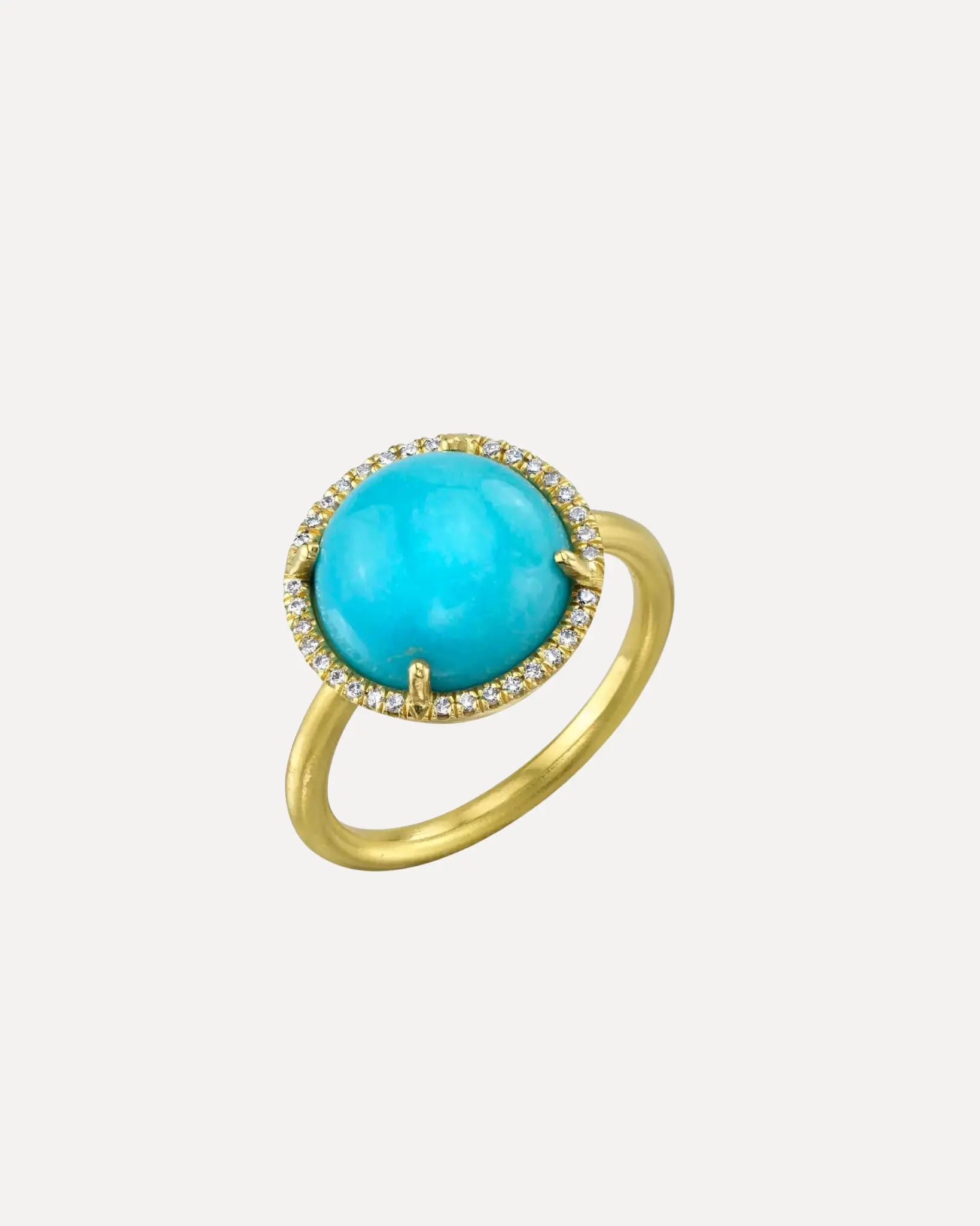 Turquoise and Pave Diamond Ring Turquoise and Pave Diamond Ring Irene Neuwirth Irene Neuwirth  Squash Blossom Vail