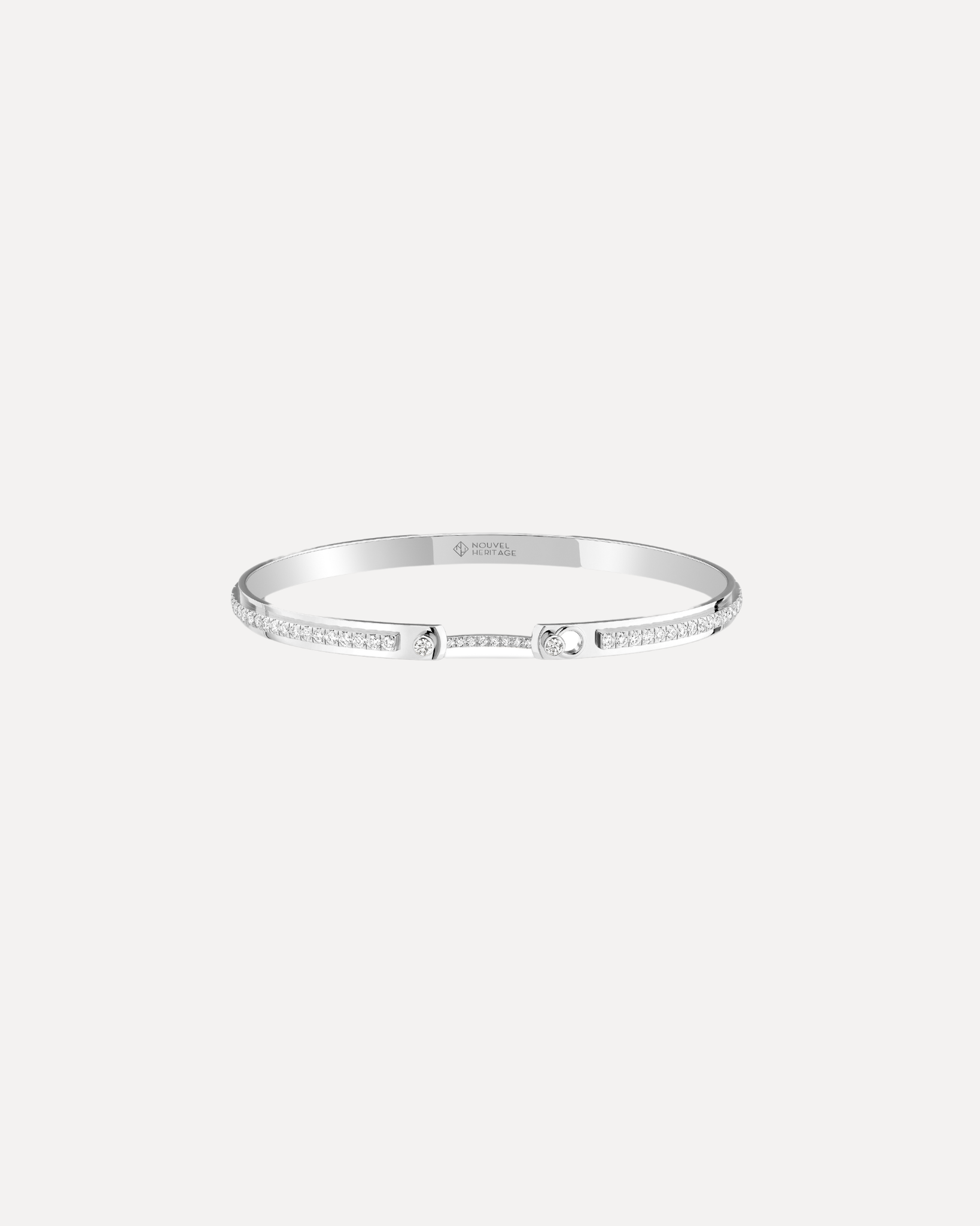Tuxedo Bangle - White Gold  Tuxedo Bangle - White Gold  Nouvel Heritage Nouvel Heritage  Squash Blossom Vail