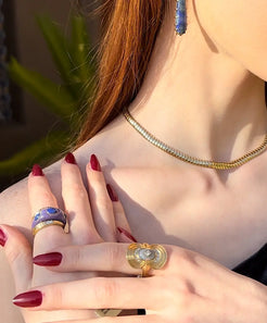 Twilight Opal Ring Twilight Opal Ring Meredith Young Meredith Young  Squash Blossom Vail