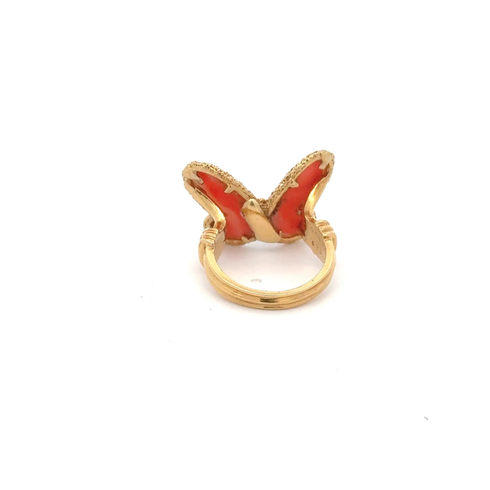 Van Cleef and Arpels Coral Butterfly Ring Van Cleef and Arpels Coral Butterfly Ring Vintage at the Squash Blossom Vintage at the Squash Blossom  Squash Blossom Vail