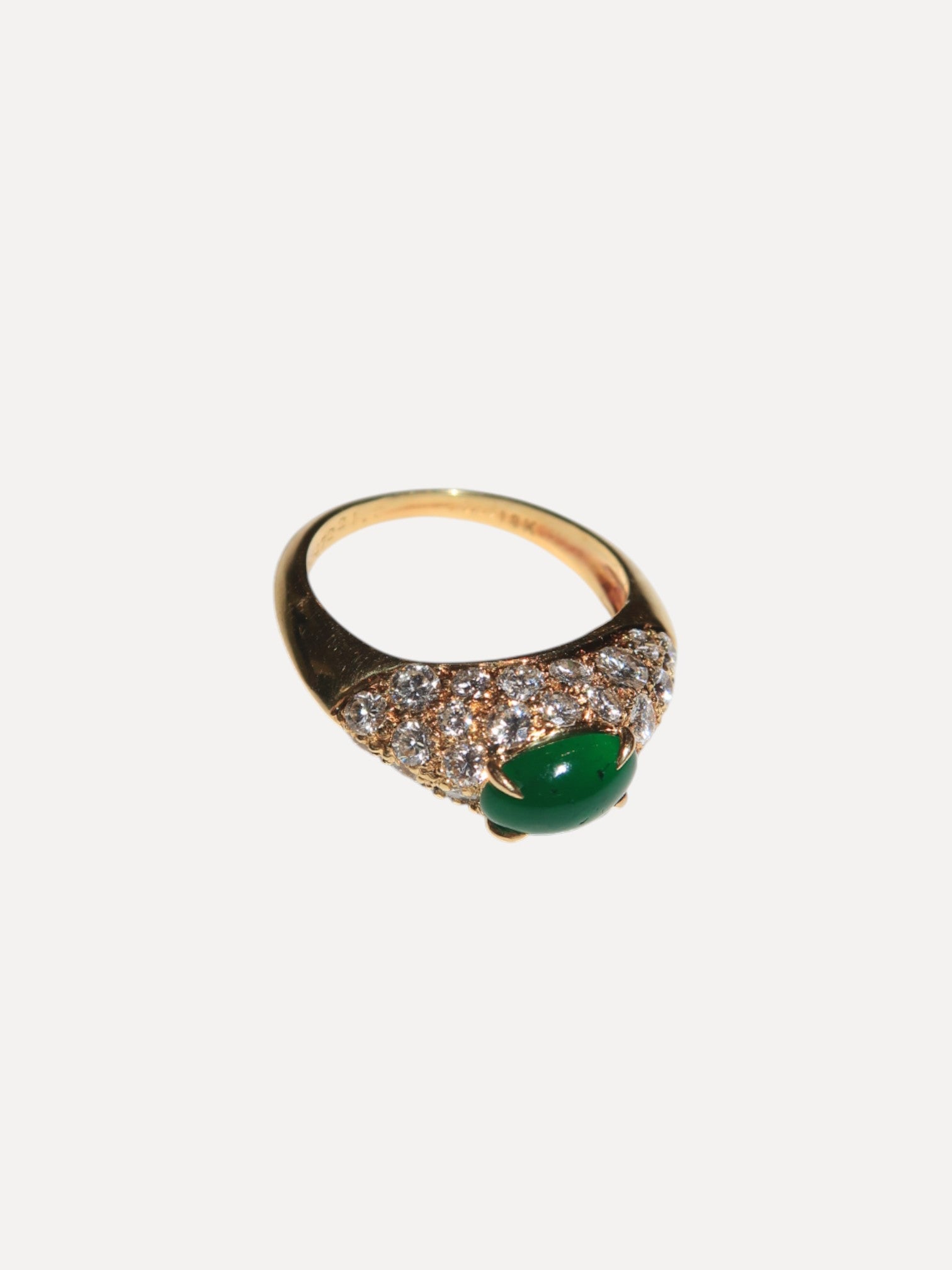 Van Cleef and Arpels emerald and diamond ring