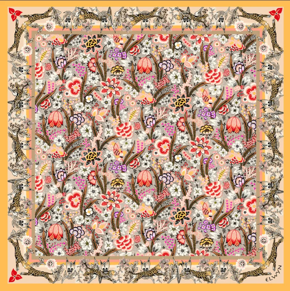 Verdant Romp Bandana Verdant Romp Bandana Squash Blossom Collection Squash Blossom Collection  Squash Blossom Vail