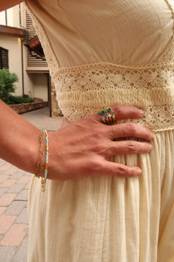 Vertigo Single-Strand Amazonite Bracelet Vertigo Single-Strand Amazonite Bracelet Gurhan Gurhan  Squash Blossom Vail