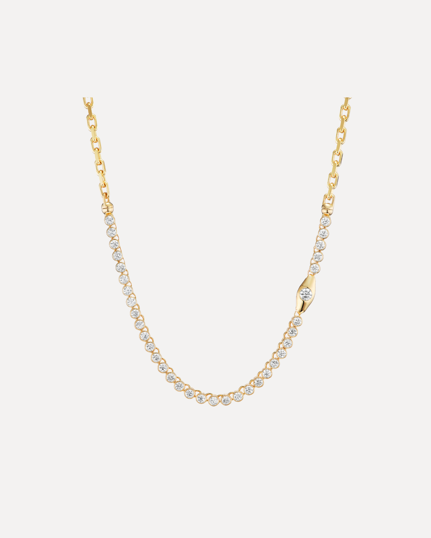 Uniform Object's Diamond Tennis Necklace. 