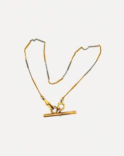 Victorian watch chain with toggle Victorian watch chain with toggle Vintage at the Squash Blossom Vintage at the Squash Blossom Default-Title Squash Blossom Vail
