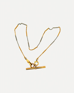 Victorian watch chain with toggle Victorian watch chain with toggle Vintage at the Squash Blossom Vintage at the Squash Blossom Default-Title Squash Blossom Vail