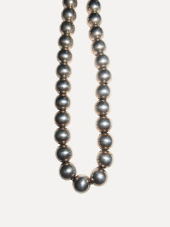 Vintage 18 in SS Bead Neck Vintage 18 in SS Bead Neck Native American Collection Native American Collection  Squash Blossom Vail