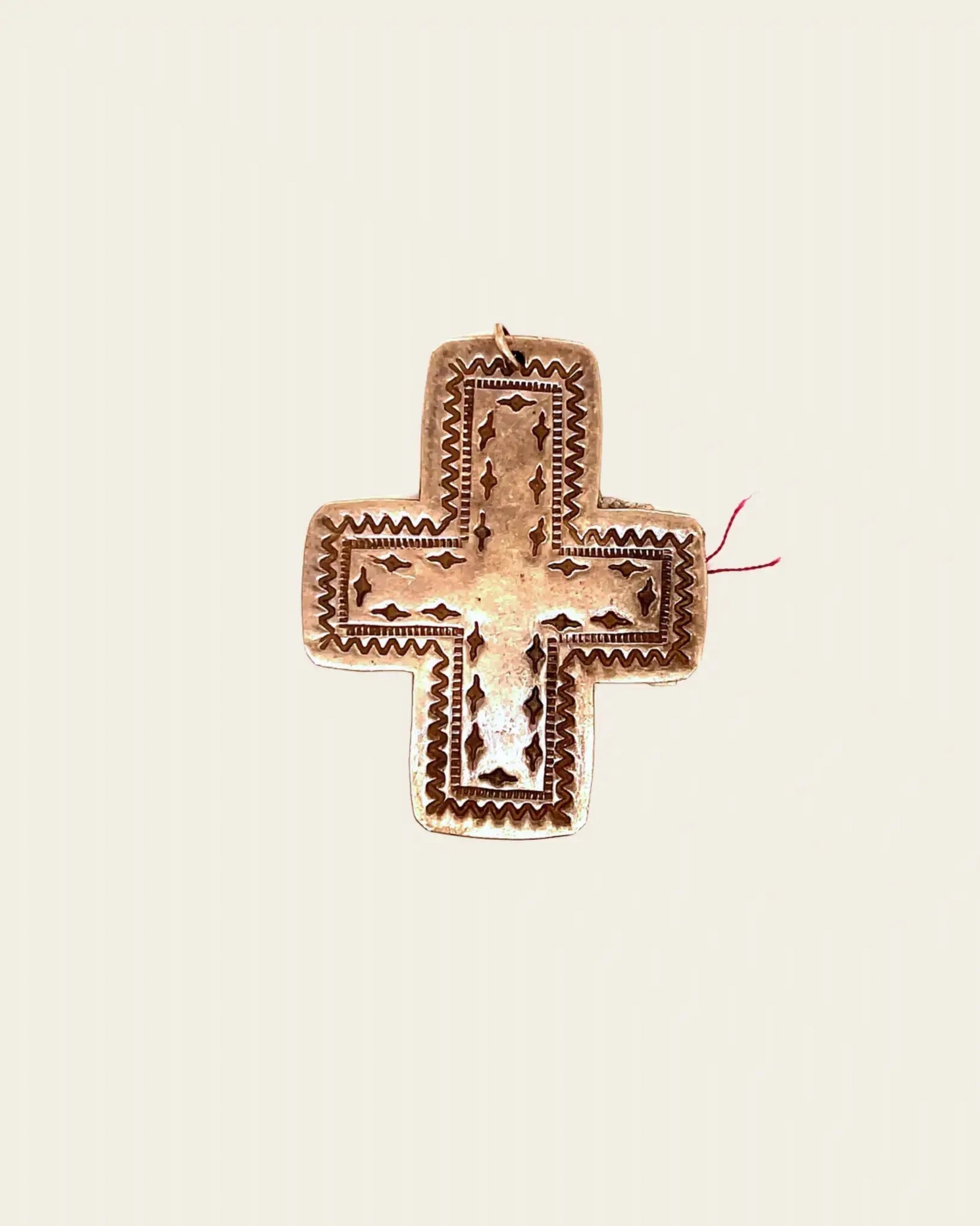Vintage Cross Pendant Vintage Cross Pendant Moqui Moqui  Squash Blossom Vail