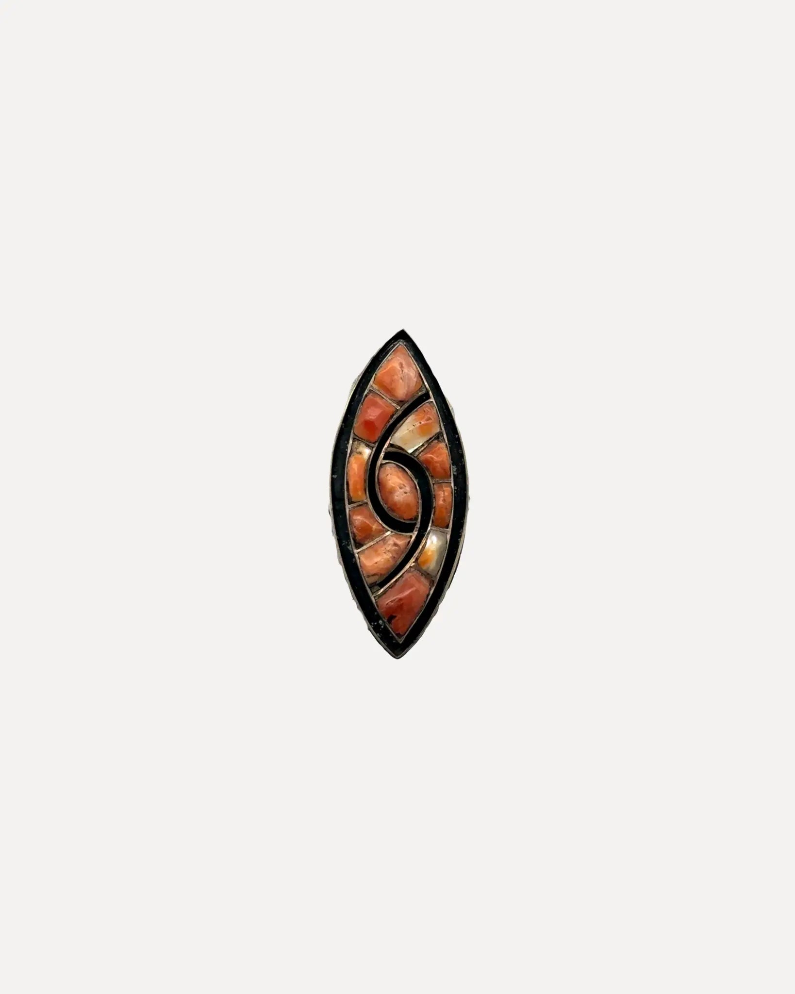 Vintage Marquis Spiny Oyster Ring Vintage Marquis Spiny Oyster Ring Native American Collection Native American Collection  Squash Blossom Vail