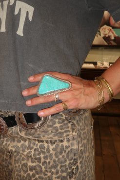Vintage Turquoise Ring Vintage Turquoise Ring Native American Collection Native American Collection  Squash Blossom Vail