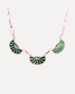 Vintage Zuni Turquoise Necklace Vintage Zuni Turquoise Necklace Native American Collection Native American Collection  Squash Blossom Vail