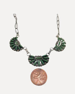 Vintage Zuni Turquoise Necklace Vintage Zuni Turquoise Necklace Native American Collection Native American Collection  Squash Blossom Vail