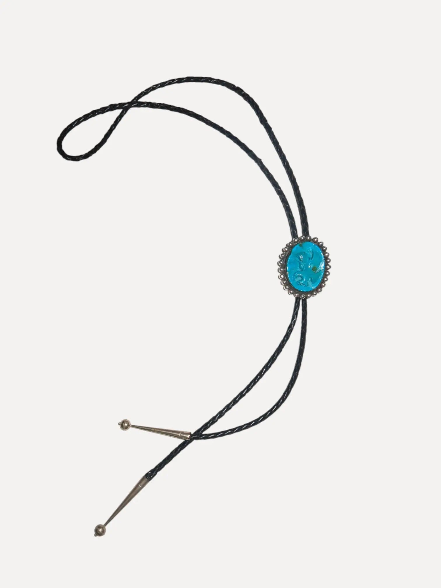 Vintage carved Turquoise Bolo with Eagle Vintage carved Turquoise Bolo with Eagle Vintage at the Squash Blossom Vintage at the Squash Blossom  Squash Blossom Vail