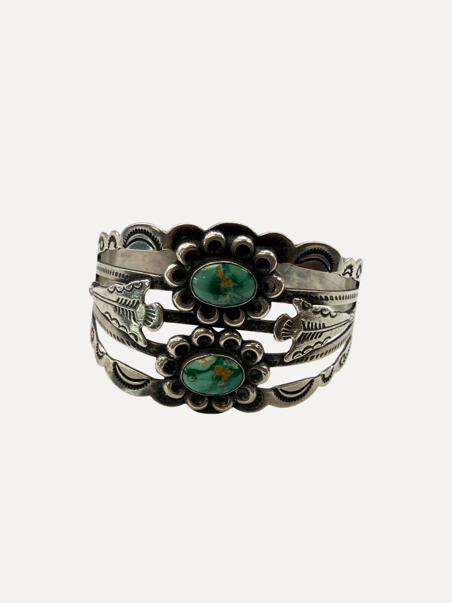 Vintage Fred Harvey Turquoise Cuff